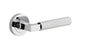Iver Brunswick  Door Lever Rose Round Concealed Fix Pair, Passage Kit, Privacy Kit , Entrance Kit with High Security Lock -Polished Chrome