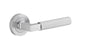 Iver Brunswick  Door Lever Rose Round Concealed Fix Pair, Passage Kit, Privacy Kit , Entrance Kit with High Security Lock -Brushed Chrome