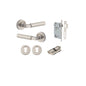 Iver Brunswick  Door Lever Rose Round Concealed Fix Pair, Passage Kit, Privacy Kit , Entrance Kit with High Security Lock - Satin Nickel
