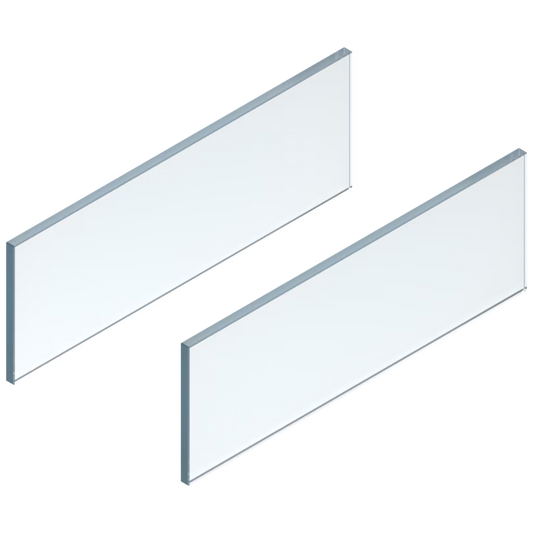 Blum Legrabox Clear glass Design Elements 500 side set (Pair) ZE7S388G