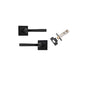 Iver Annecy Door Lever Rose Square Concealed Fix Pair, Passage Kit, Privacy Kit , Entrance Kit with High Security Lock -Matt Black