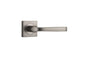Iver Annecy Door Lever Rose Square Concealed Fix Pair, Passage Kit, Privacy Kit , Entrance Kit with High Security Lock - Satin Nickel