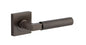 Iver Berlin Door Lever Rose Square Concealed Fix Pair, Passage Kit, Privacy Kit , Entrance Kit with High Security Lock -Signature Brass