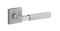 Iver Brunswick  Door Lever Rose Square Concealed Fix Pair, Passage Kit, Privacy Kit , Entrance Kit with High Security Lock -Brushed Chrome
