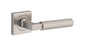 Iver Brunswick  Door Lever Rose Square Concealed Fix Pair, Passage Kit, Privacy Kit , Entrance Kit with High Security Lock - Satin Nickel