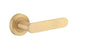 Iver Bronte Door Lever Rose Round Concealed Fix Pair, Passage Kit, Privacy Kit , Entrance Kit with High Security Lock - Brushed Brass