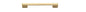 Iver Cali Cabinet Pull Centre to Centre 96mm,128mm,160mm, 256mm Polished Brass - With Backplate & No Backplate