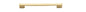 Iver Cali Cabinet Pull Centre to Centre 96mm,128mm,160mm, 256mm Polished Brass - With Backplate & No Backplate