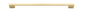 Iver Cali Cabinet Pull Centre to Centre 96mm,128mm,160mm, 256mm Polished Brass - With Backplate & No Backplate