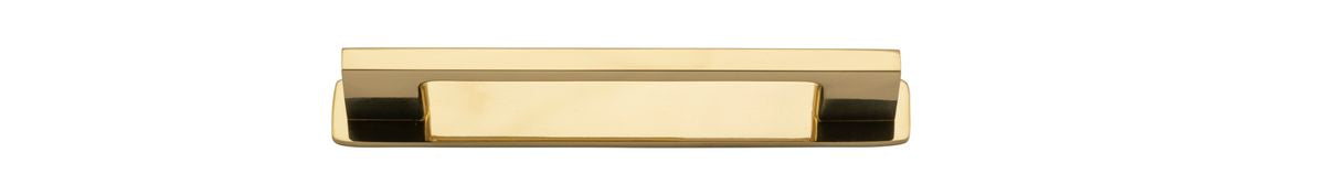 Iver Cali Cabinet Pull Centre to Centre 96mm,128mm,160mm, 256mm Polished Brass - With Backplate & No Backplate