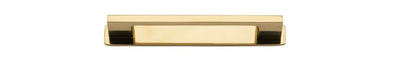 Iver Cali Cabinet Pull Centre to Centre 96mm,128mm,160mm, 256mm Polished Brass - With Backplate & No Backplate