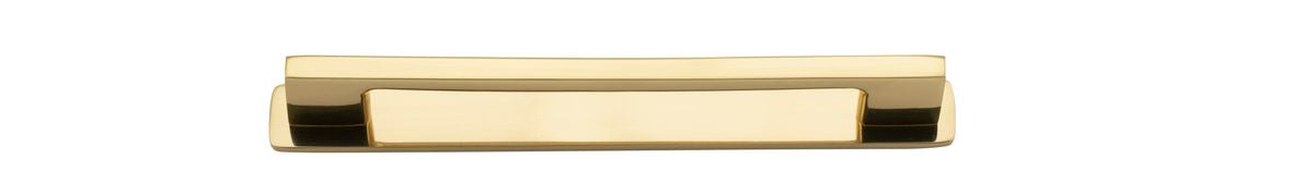 Iver Cali Cabinet Pull Centre to Centre 96mm,128mm,160mm, 256mm Polished Brass - With Backplate & No Backplate