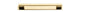 Iver Cali Cabinet Pull Centre to Centre 96mm,128mm,160mm, 256mm Polished Brass - With Backplate & No Backplate