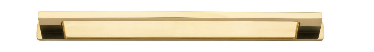 Iver Cali Cabinet Pull Centre to Centre 96mm,128mm,160mm, 256mm Polished Brass - With Backplate & No Backplate