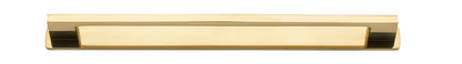 Iver Cali Cabinet Pull Centre to Centre 96mm,128mm,160mm, 256mm Polished Brass - With Backplate & No Backplate