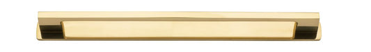 Iver Cali Cabinet Pull Centre to Centre 96mm,128mm,160mm, 256mm Polished Brass - With Backplate & No Backplate
