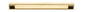 Iver Cali Cabinet Pull Centre to Centre 96mm,128mm,160mm, 256mm Polished Brass - With Backplate & No Backplate