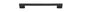 Iver Cali Cabinet Pull Centre to Centre 96mm,128mm,160mm, 256mm Matt Black - With Backplate & No Backplate