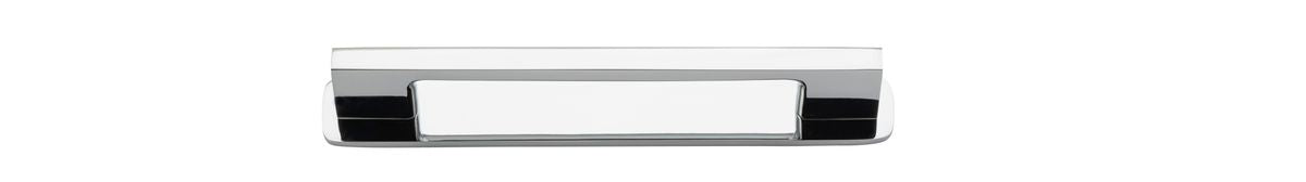 Iver Cali Cabinet Pull Centre to Centre 96mm,128mm,160mm, 256mm Polished Chrome- With Backplate & No Backplate