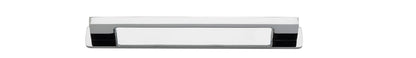 Iver Cali Cabinet Pull Centre to Centre 96mm,128mm,160mm, 256mm Polished Chrome- With Backplate & No Backplate