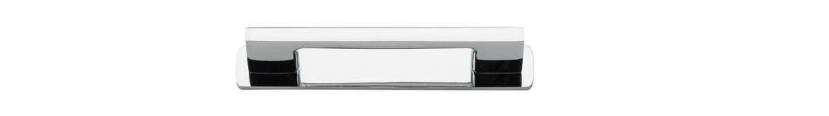 Iver Cali Cabinet Pull Centre to Centre 96mm,128mm,160mm, 256mm Polished Chrome- With Backplate & No Backplate