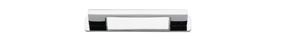 Iver Cali Cabinet Pull Centre to Centre 96mm,128mm,160mm, 256mm Polished Chrome- With Backplate & No Backplate