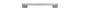 Iver Cali Cabinet Pull Centre to Centre 96mm,128mm,160mm, 256mm Brushed Chrome - With Backplate & No Backplate