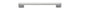 Iver Cali Cabinet Pull Centre to Centre 96mm,128mm,160mm, 256mm Brushed Chrome - With Backplate & No Backplate