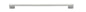 Iver Cali Cabinet Pull Centre to Centre 96mm,128mm,160mm, 256mm Brushed Chrome - With Backplate & No Backplate