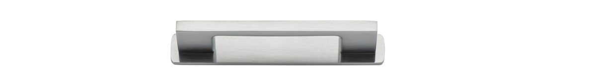 Iver Cali Cabinet Pull Centre to Centre 96mm,128mm,160mm, 256mm Brushed Chrome - With Backplate & No Backplate