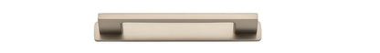 Iver Cali Cabinet Pull Centre to Centre 96mm,128mm,160mm, 256mm Satin Nickel- With Backplate & No Backplate