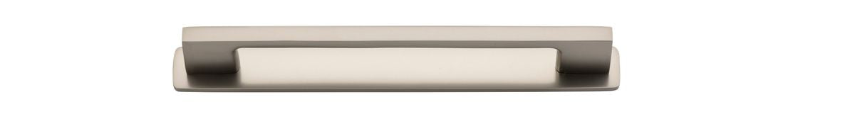 Iver Cali Cabinet Pull Centre to Centre 96mm,128mm,160mm, 256mm Satin Nickel- With Backplate & No Backplate