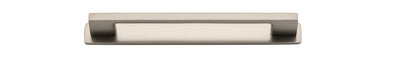 Iver Cali Cabinet Pull Centre to Centre 96mm,128mm,160mm, 256mm Satin Nickel- With Backplate & No Backplate