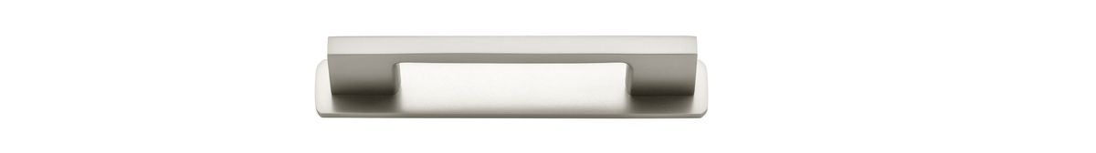 Iver Cali Cabinet Pull Centre to Centre 96mm,128mm,160mm, 256mm Satin Nickel- With Backplate & No Backplate