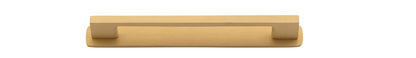 Iver Cali Cabinet Pull Centre to Centre 96mm,128mm,160mm, 256mm Brushed Brass - With Backplate & No Backplate