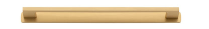 Iver Cali Cabinet Pull Centre to Centre 96mm,128mm,160mm, 256mm Brushed Brass - With Backplate & No Backplate
