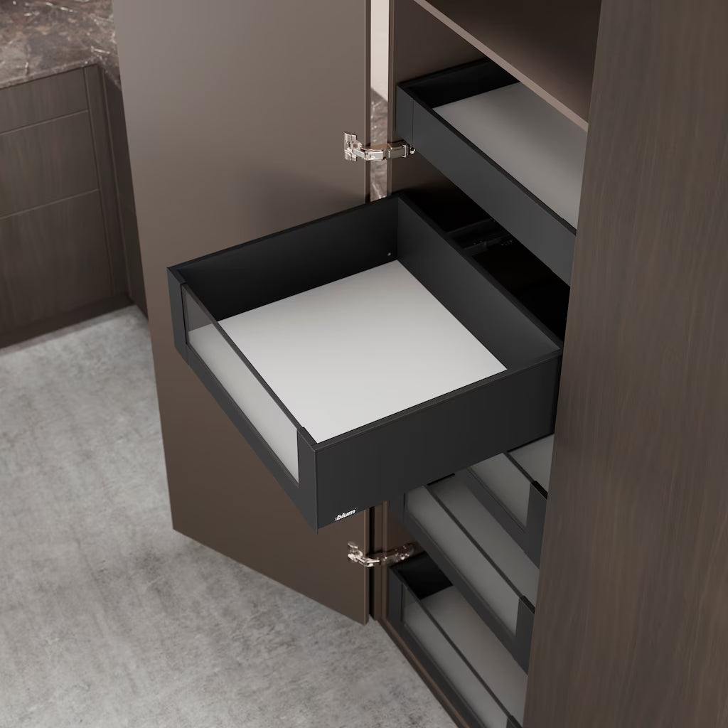 Blum Legrabox pure kitset two door Design Element fronts Length 500-550mm ,5 × 70kg Space tower up to 601-1200W