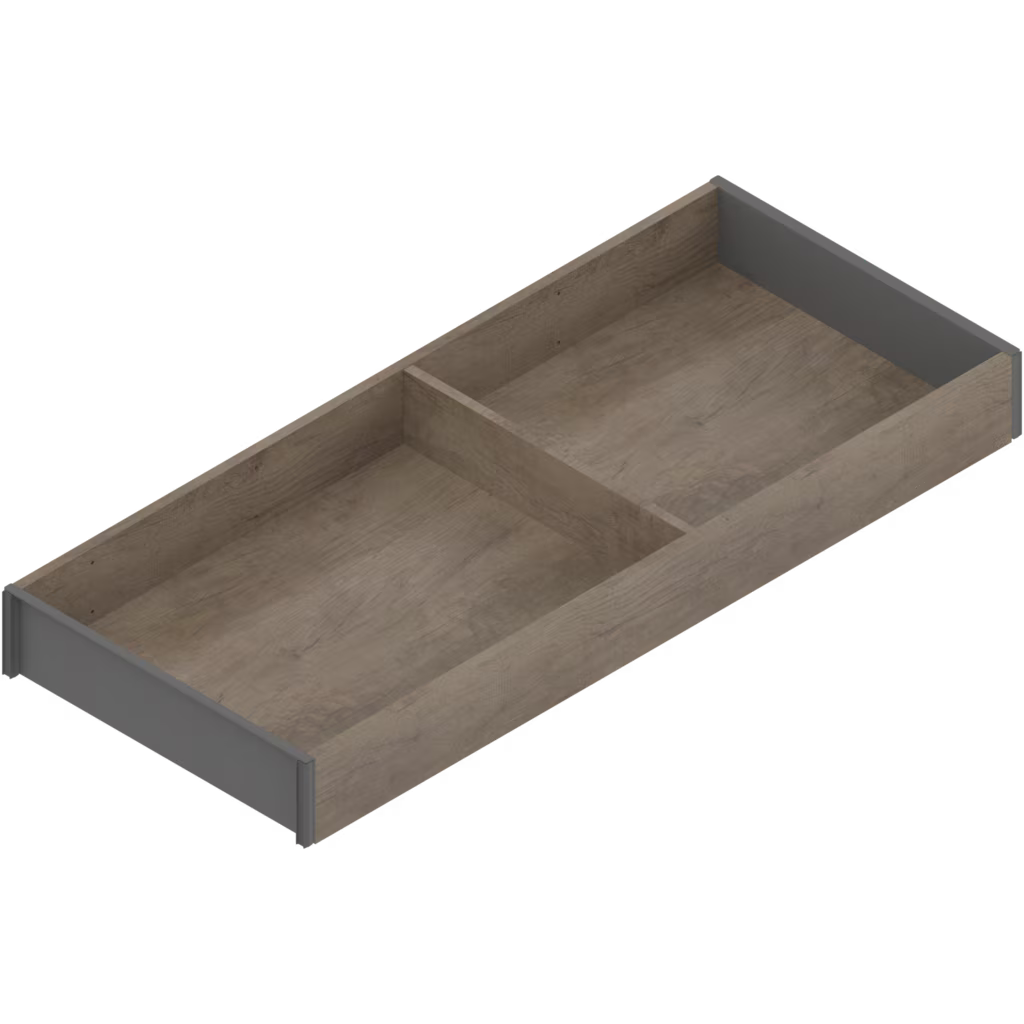 BLUM AMBIA-LINE Narrow Draw Frame Width 200mm, height  49.9 mm, Length 450 ,500 & 550mm( length 3 option) x Height M 106mm Wood design for NL Available in :Silk White,Orion Grey and Terra Black