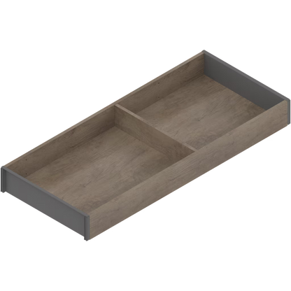 BLUM AMBIA-LINE Narrow Draw Frame Width 200mm, height  49.9 mm, Length 450 ,500 & 550mm( length 3 option) x Height M 106mm Wood design for NL Available in :Silk White,Orion Grey and Terra Black