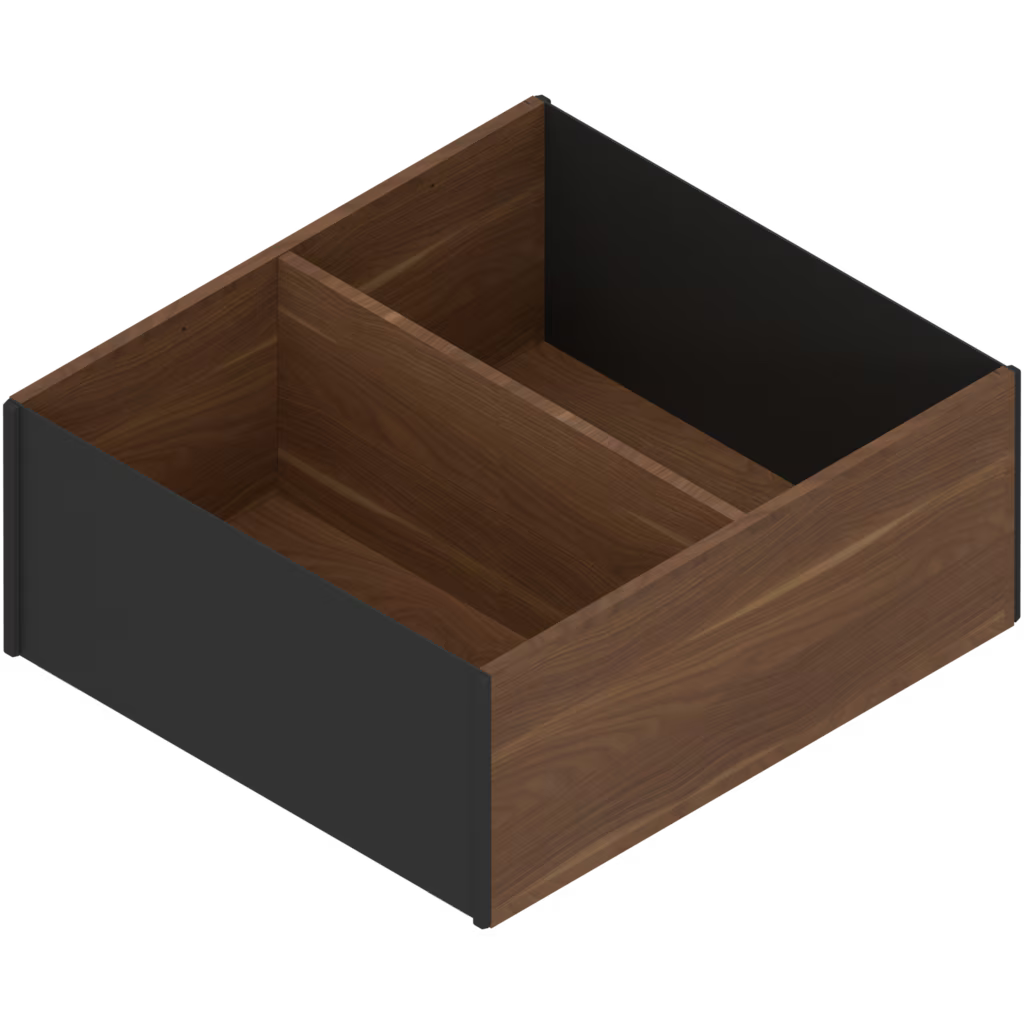 Blum AMBIA-LINE Wood design Frame LEGRABOX Height 111.5 mm  - Width 242 x 270.4 Depth & Width 218 x 370 Depth( 2 Sizes ) Available in Silk White,Orion Grey and Terra Black  Available in Silk White,Orion Grey and Terra Black