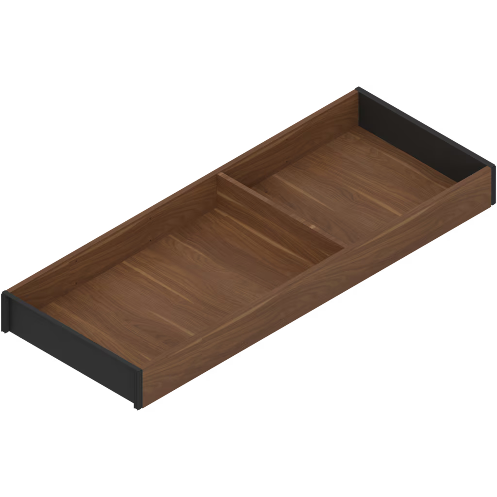 BLUM AMBIA-LINE Narrow Draw Frame Width 200mm, height  49.9 mm, Length 450 ,500 & 550mm( length 3 option) x Height M 106mm Wood design for NL Available in :Silk White,Orion Grey and Terra Black