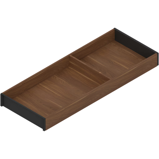 BLUM AMBIA-LINE Narrow Draw Frame Width 200mm, height  49.9 mm, Length 450 ,500 & 550mm( length 3 option) x Height M 106mm Wood design for NL Available in :Silk White,Orion Grey and Terra Black