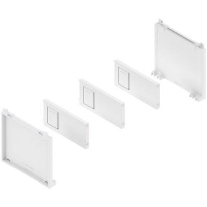 BLUM AMBIA-LINE Bottle Set for Narrow Width 100-200mm x height  45mm Steel Frame  Available in Silk White,Orion Grey and Carbon Black