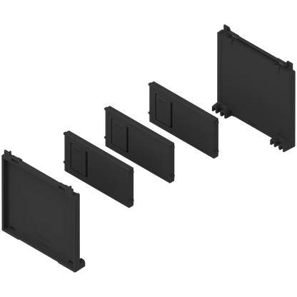 BLUM AMBIA-LINE Bottle Set for Narrow Width 100-200mm x height  45mm Steel Frame  Available in Silk White,Orion Grey and Carbon Black