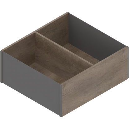 Blum AMBIA-LINE Wood design Frame LEGRABOX Height 111.5 mm  - Width 242 x 270.4 Depth & Width 218 x 370 Depth( 2 Sizes ) Available in Silk White,Orion Grey and Terra Black  Available in Silk White,Orion Grey and Terra Black