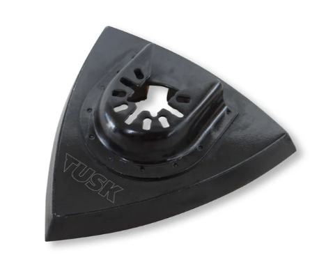 Tusk Heavy Duty Multi Tools Triangle Sanding Pad 93mm and Sandpaper 40 Grit ,60 Grit ,80 Grit & 120 Grit