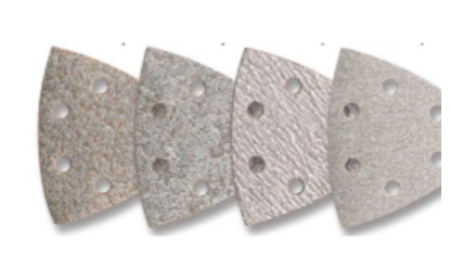 Tusk Heavy Duty Multi Tools Triangle Sanding Pad 93mm and Sandpaper 40 Grit ,60 Grit ,80 Grit & 120 Grit
