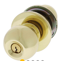 Carbine Australia Epsom 3000 Cylindrical 60mm & 70mm Backset Classroom set -Outside key Locks/Unlocks - Inside free C4 Keyed to Differ -  Polished Brass ,Stainless Steel