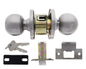 Carbine Australia Epsom 3000 Cylindrical 60mm & 70mm Backset Classroom set -Outside key Locks/Unlocks - Inside free C4 Keyed to Differ -  Polished Brass ,Stainless Steel