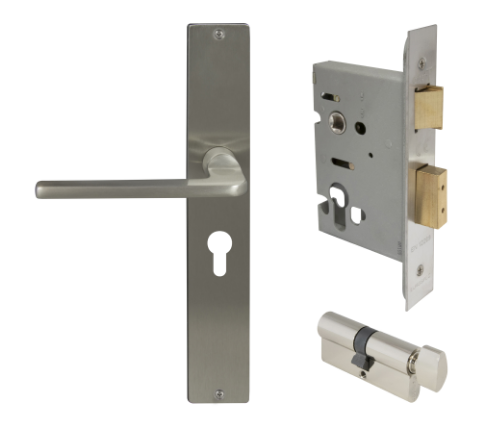 Windsor Premium NZ Chalet Longplate  Square Entrance Set E48 Priced Per Set - Available in 13 Colours